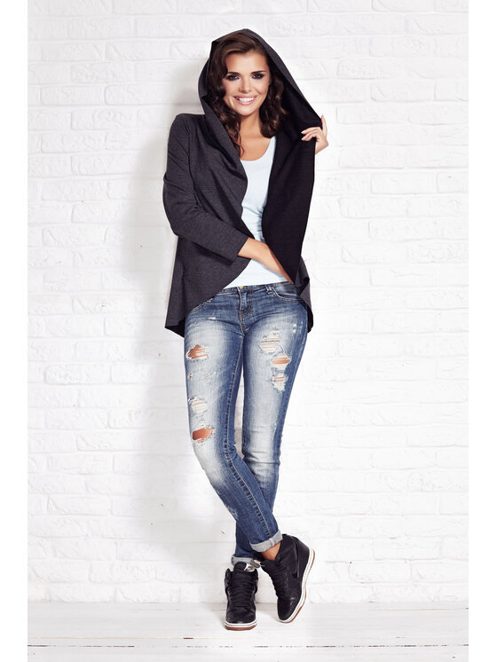 Awama Awama Felpa A033 Grigio Basic Fit