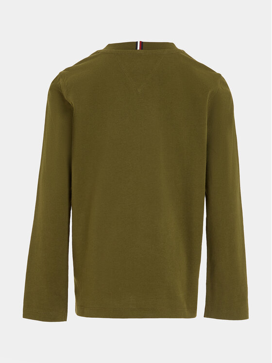 Tommy Hilfiger Tommy Hilfiger Bluzka Essential KS0KS00202 Zielony Regular Fit
