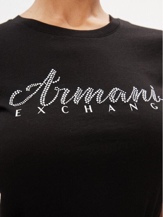 Armani Exchange Armani Exchange Marškinėliai 8NYT91 YJG3Z 1200 Juoda Regular Fit
