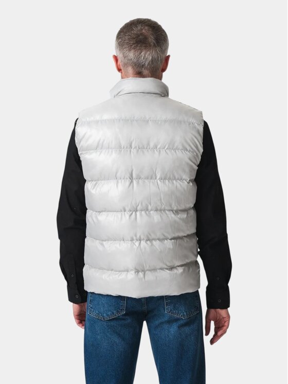 TeeShoppen TeeShoppen Kamizelka 'Basic Collection' Beżowy Regular Fit