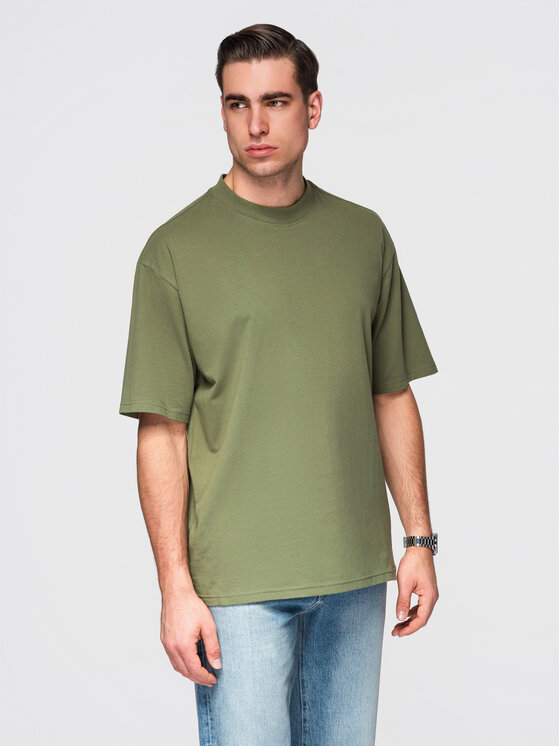 Ombre Ombre Komplet t-shirtów OM-TSBC-0291 Kolorowy Loose Fit