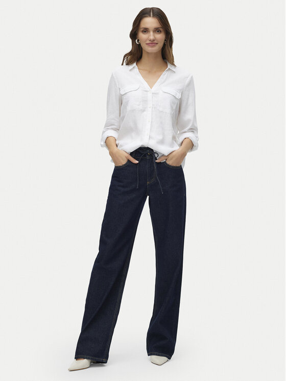 Vero Moda Vero Moda Srajca Linn 10308407 Bela Regular Fit