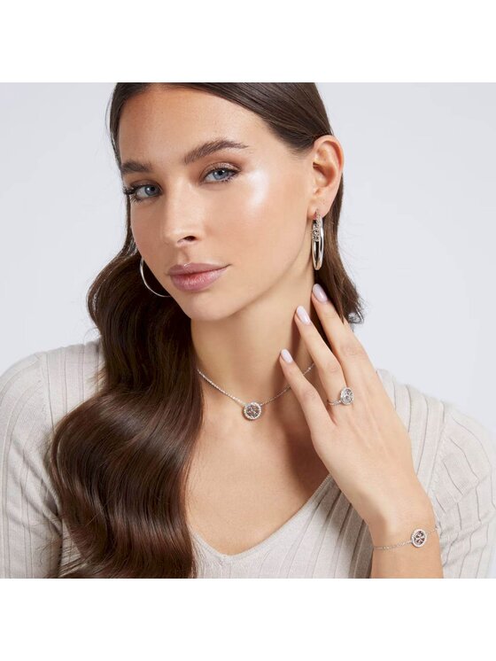 Guess Guess Bransoletka JUBB02137JW-RH-L Srebrny