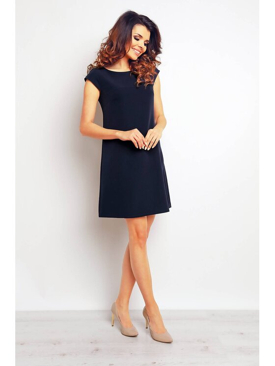 Infinite You Infinite You Sukienka letnia M074 Granatowy Basic Fit
