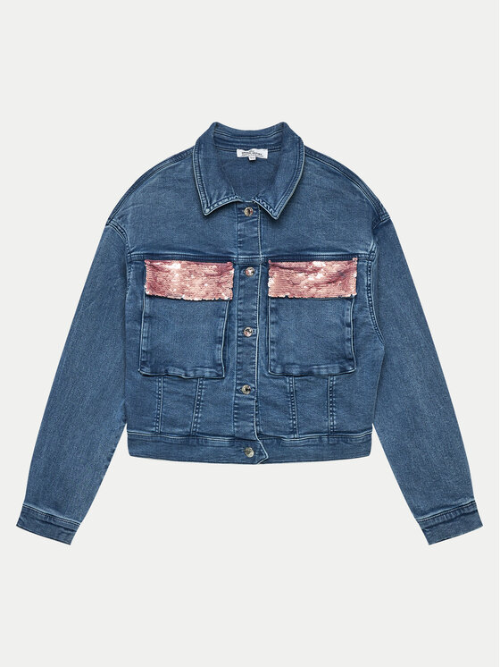 Original Marines Original Marines Džinsinė striukė DEP3071F Mėlyna Regular Fit