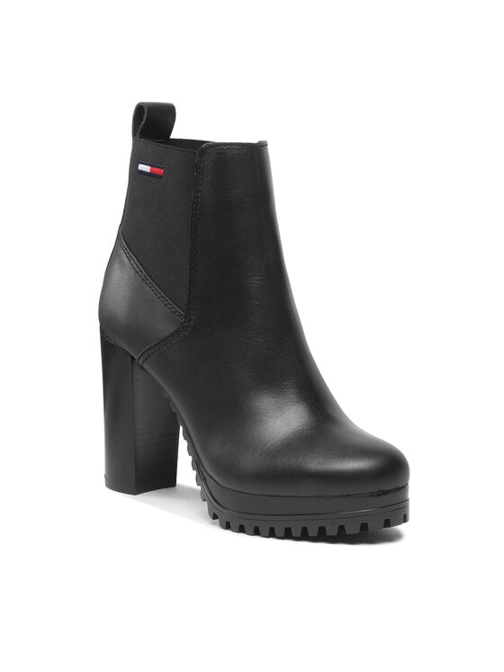 Tommy Jeans Botine Essential High Heel Boot EN0EN02045 Negru altele imagine noua
