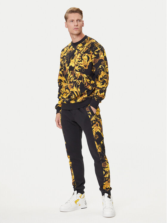 Versace Jeans Couture Versace Jeans Couture Долнище анцуг 79GAA3C0 FS201 Черен Regular Fit
