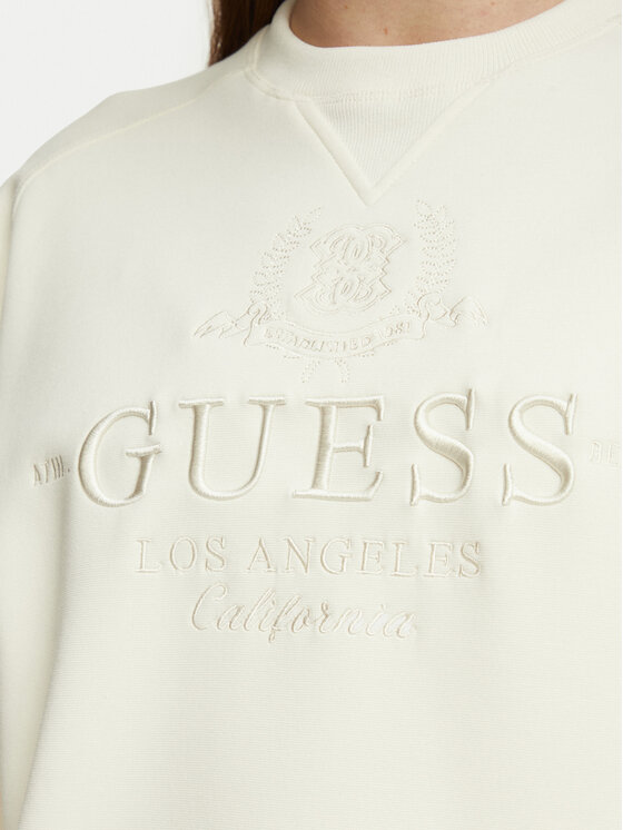 Guess Guess Суитшърт V6BQ05 K6264 Кремав Regular Fit