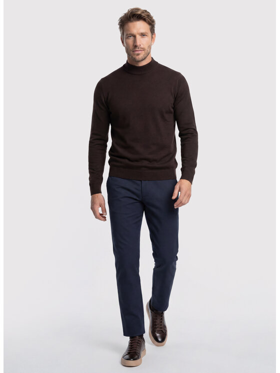 Pako Lorente Pako Lorente Sweter P26WB-2X-004 Brązowy Classic Fit