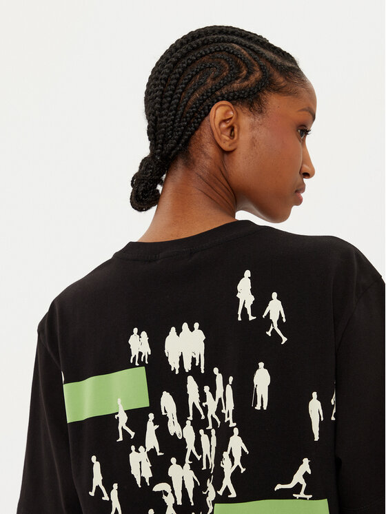 Filling Pieces Filling Pieces T-shirt Unisex United By Generations 7449987 Nero Regular Fit