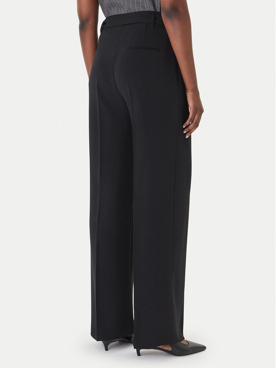 BOSS Boss Szövet nadrág Tapiana 50479405 Fekete Relaxed Fit