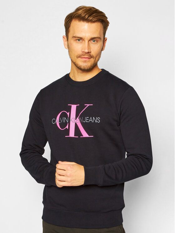 Calvin Klein Jeans Pulóver Monogram Logo J30J315595 Fekete Regular Fit •  Modivo.hu