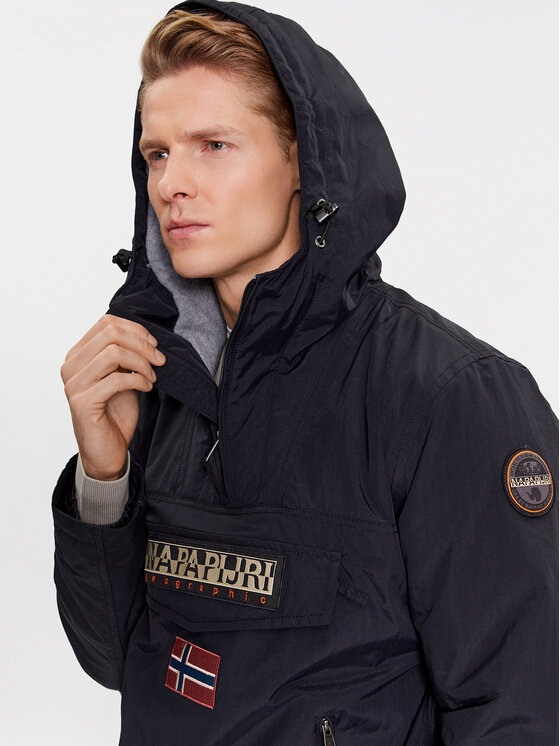 Napapijri Napapijri Anorák Rainforest Pocket 2 NP0A4GMD Fekete Regular Fit