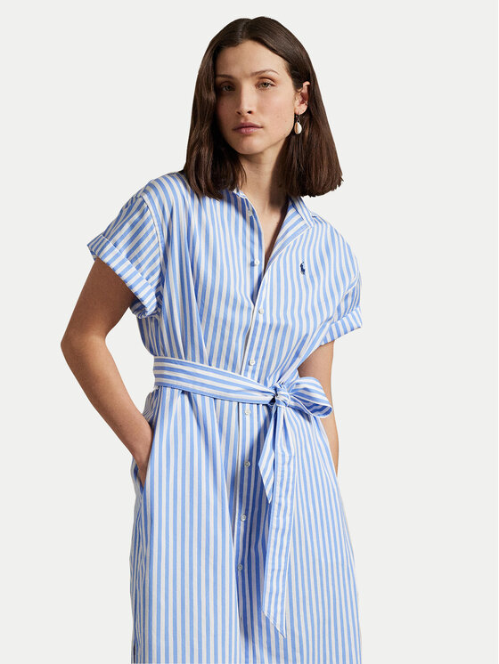 Polo Ralph Lauren Polo Ralph Lauren Φόρεμα πουκάμισο 211959911001 Μπλε Regular Fit