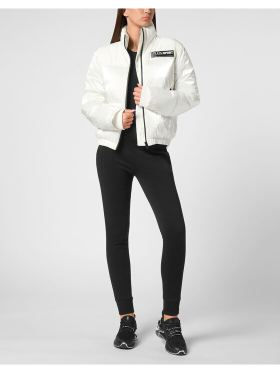 Plein Sport Plein Sport Kurtka bomber 14203 Biały Regular Fit