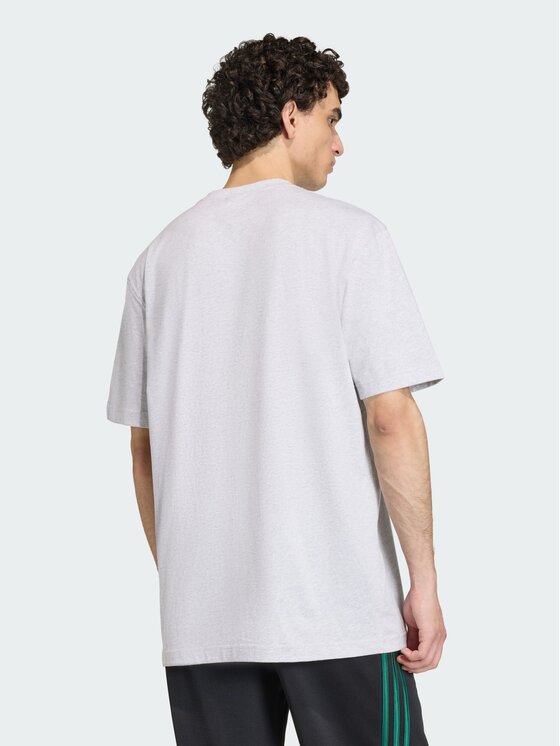 adidas adidas T-Shirt TREFOIL SERIES CHARACTER Szary jasny Loose Fit