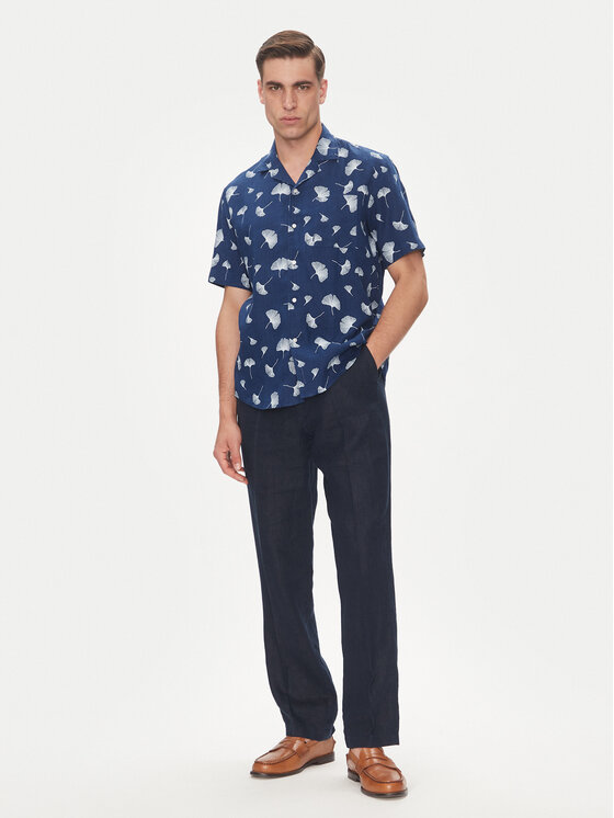 Pierre Cardin Pierre Cardin Košile C6 45610.0486 Tmavomodrá Regular Fit