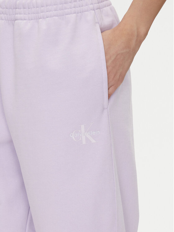 Calvin Klein Jeans Calvin Klein Jeans Teplákové nohavice Monologo LV047B235G Fialová Regular Fit