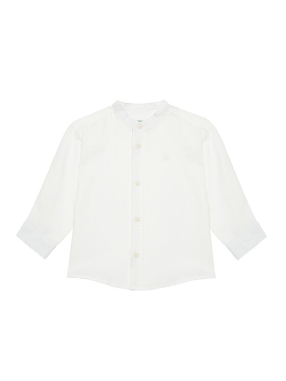 United Colors Of Benetton United Colors Of Benetton Krekls 5IPVGQ01L Balts Regular Fit