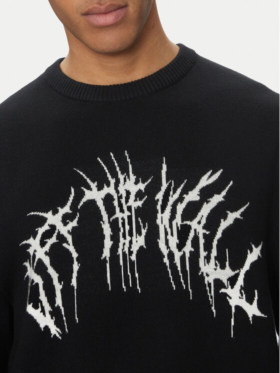 Vans Vans Sweter Metal Arch VN000KUU Czarny Loose Fit