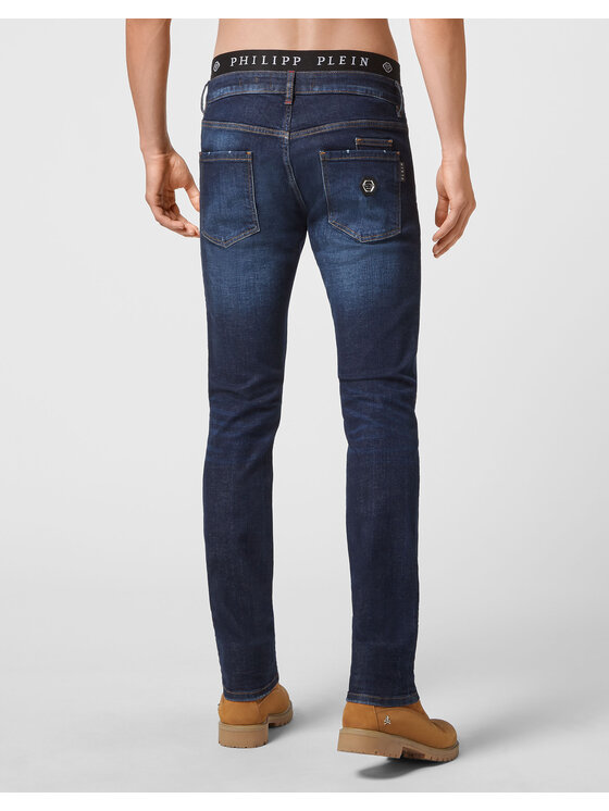 PHILIPP PLEIN PHILIPP PLEIN Jeansy 10967 Niebieski jasny Straight Leg