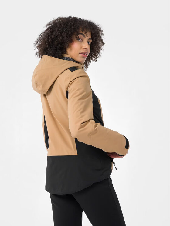 4F 4F Kurtka narciarska 4FAW22TTJAF051-82S Brązowy Slim Fit