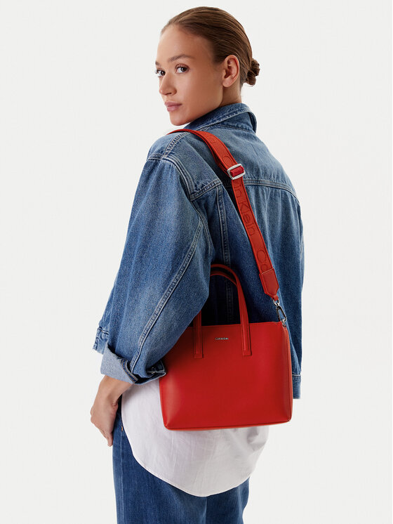 Calvin Klein Calvin Klein Дамска чанта Ck Must Small Tote K60K612904 Червен