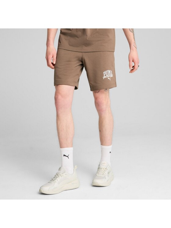Puma Puma Szorty sportowe 684653 Brązowy Regular Fit