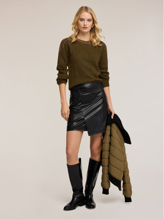 Motivi Motivi Maglione M018W003691N035 Verde Regular Fit