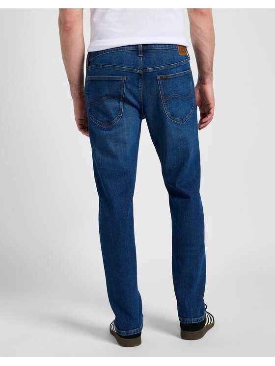 Lee Lee Jeansy DAREN ZIP FLY Niebieski Straight Leg