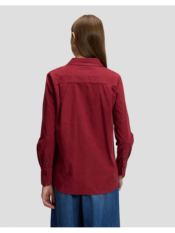 Lee Lee Koszula CLASSIC SHIRT Czerwony Regular Fit