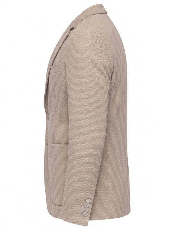 Ombre Ombre Marynarka M171 Beżowy Slim Fit