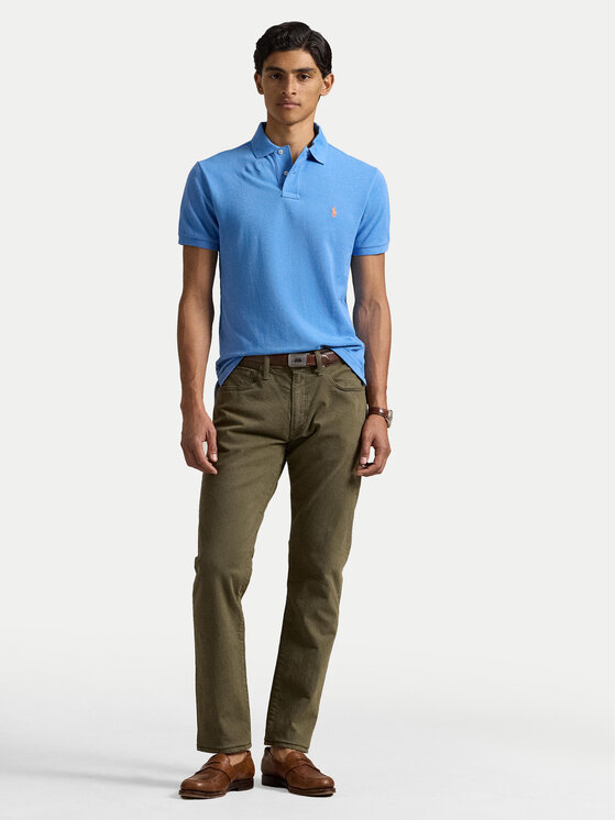 Polo Ralph Lauren Polo Ralph Lauren Polo marškinėliai 710680784406 Mėlyna Custom Slim Fit