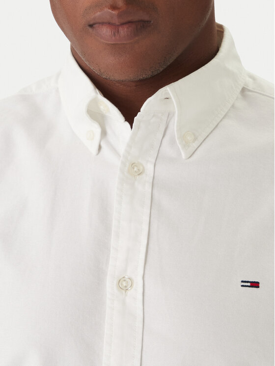 Tommy Jeans Tommy Jeans Marškiniai Oxford DM0DM22836 Écru Regular Fit