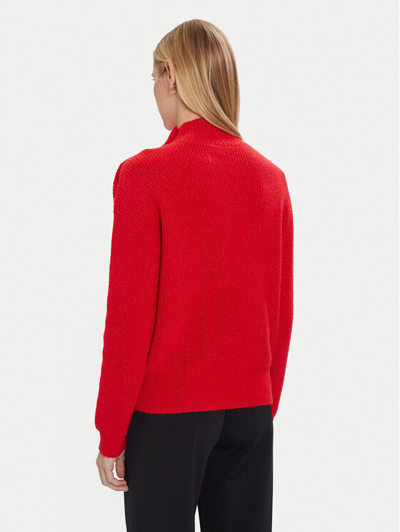 Morgan Morgan Rollkragenpullover 232-MSTORI Rot Regular Fit