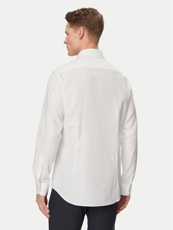 Tommy Hilfiger Tommy Hilfiger Srajca MW0MW38658 Bela Slim Fit
