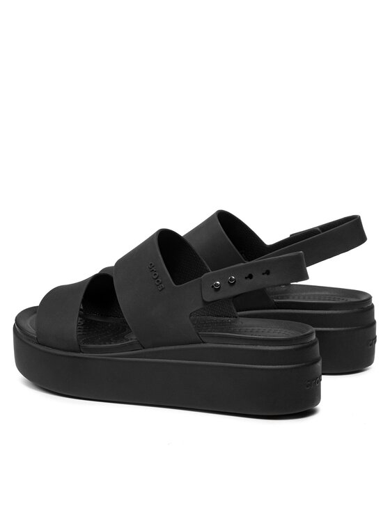 Crocs Crocs Szandál Brooklyn Low Wedge W 206453 Fekete