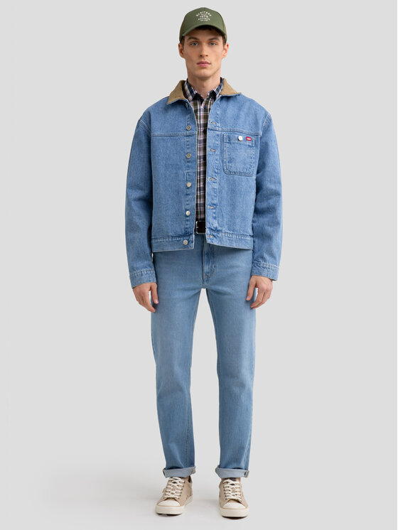 BIG STAR BIG STAR Kurtka jeansowa NOLAN Niebieski Basic Fit