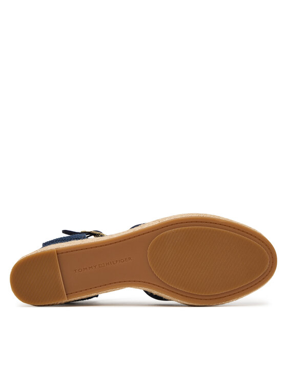 Tommy Hilfiger Tommy Hilfiger Espadryle Mid Wedge Espad Closed Toe FW0FW09233 Granatowy