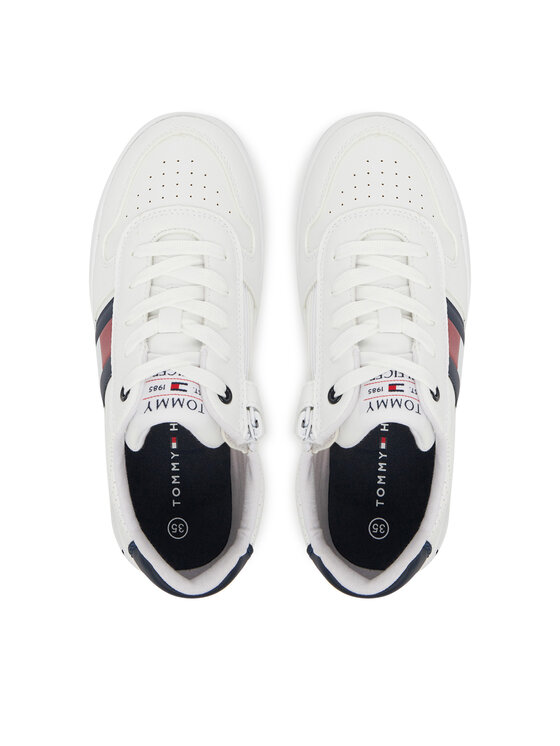 Tommy Hilfiger Tommy Hilfiger Tenisice Flag Low Cut Velcro Sneaker T3X9-33859-1355 S Bijela