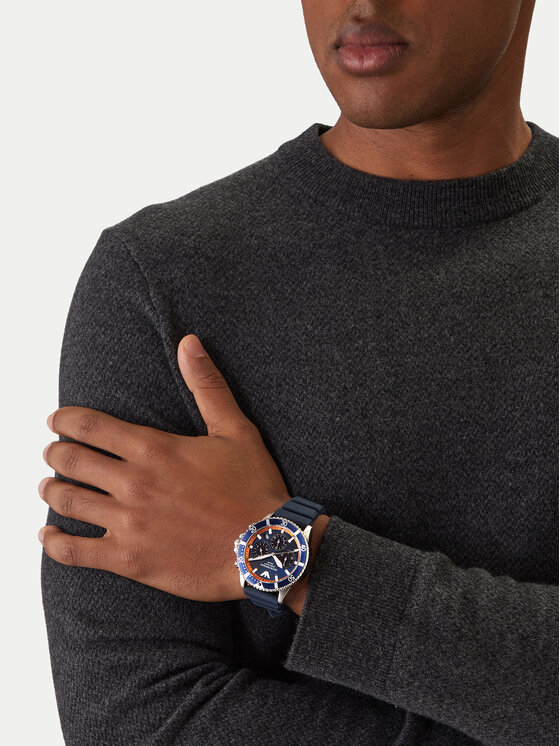 Emporio Armani Emporio Armani Часовник World Explorer AR11696 Тъмносин