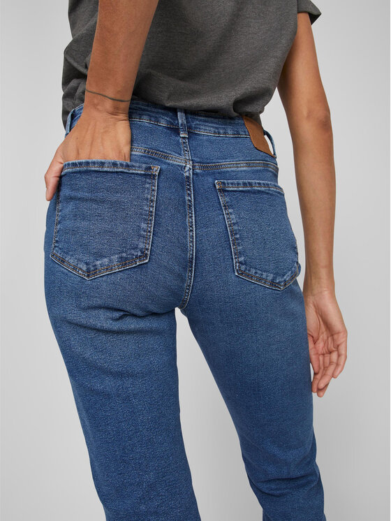 Vila Vila Traperice Alice 14080228 Tamnoplava Straight Fit