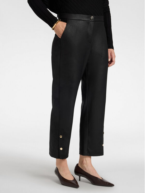 Elena Mirò Elena Mirò Spodnie materiałowe P056P000584N033 Czarny Cropp Fit