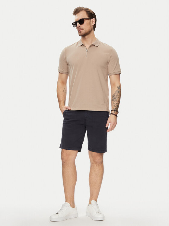 Guess Guess Šortky z materiálu M4GD13 WG3OA Tmavomodrá Chino Fit