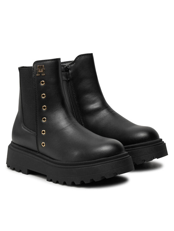 Tommy Hilfiger Tommy Hilfiger Μποτάκια Chelsea T3A5-33578-1351 S Μαύρο