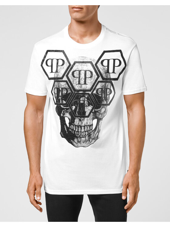 PHILIPP PLEIN PHILIPP PLEIN T-shirt 3499 Bianco Regular Fit