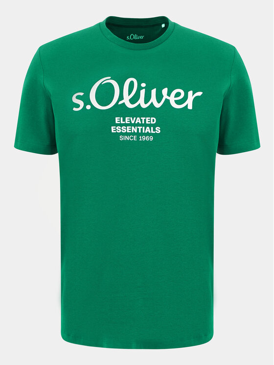 s.Oliver s.Oliver T-krekls 2139909 Zaļš Regular Fit