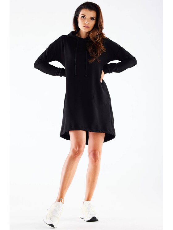 Infinite You Infinite You Úpletové šaty M270 Čierna Basic Fit