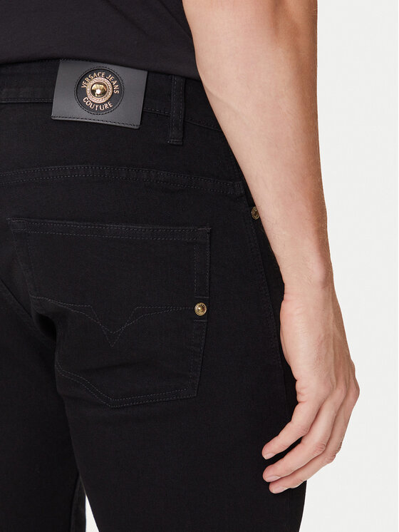 Versace Jeans Couture Versace Jeans Couture Jeansy 79GAB5D0 CDW00 Czarny Straight Fit