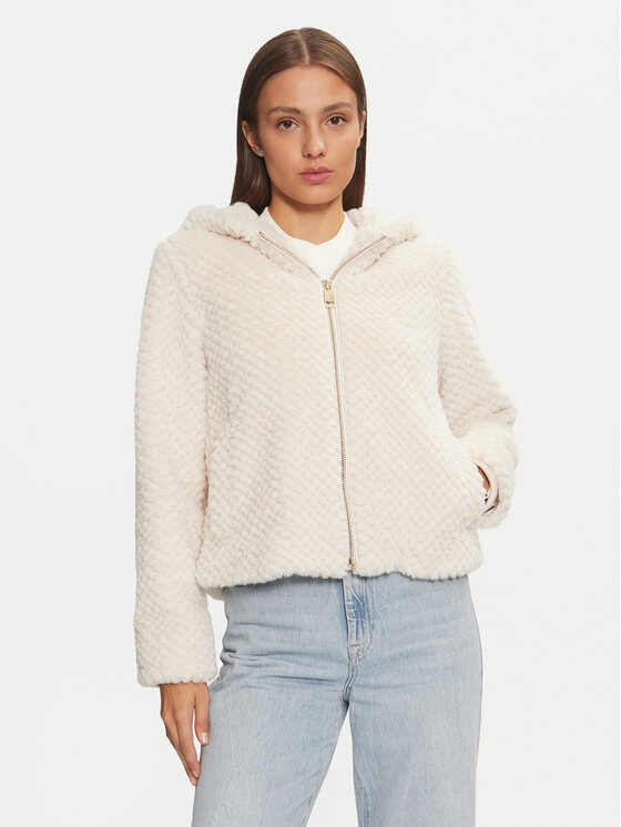 Guess Kožušina W3BL50 WFSD0 Sivá Regular Fit